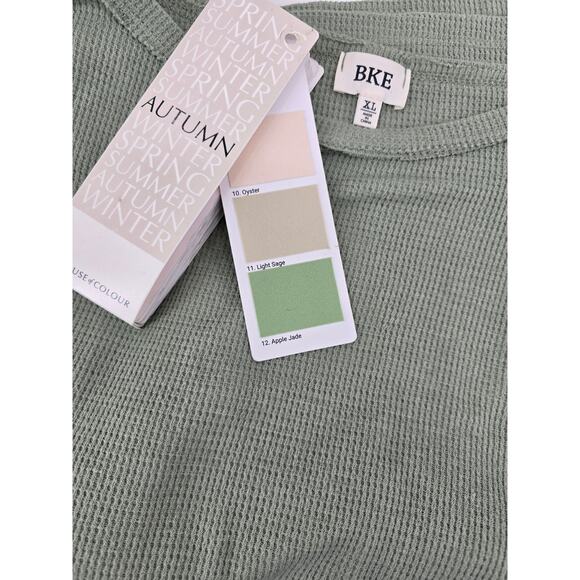 BKE Pieced Waffle Knit Top Women’s Size XL - Picture 4 of 6